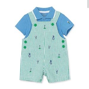 Baby Boys 2-Pc. Cotton Golf Polo Shirt & Shortalls